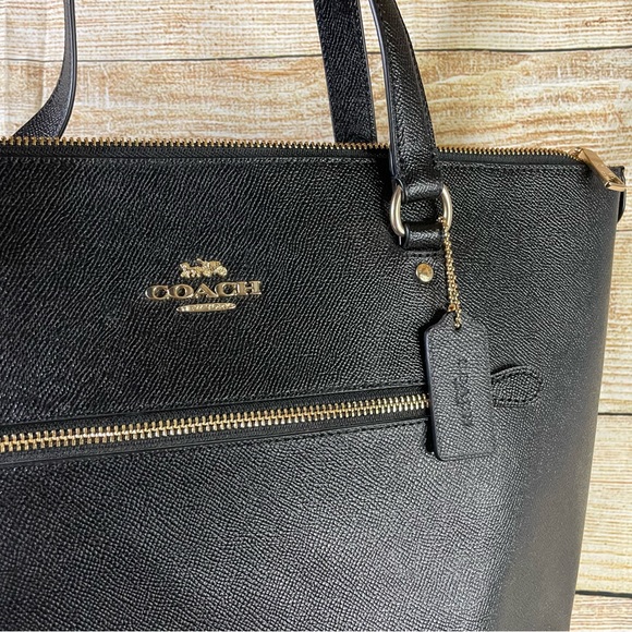 Coach authentic leather shoulder black bag - Picture 11 of 12